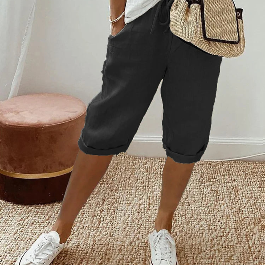 CARLOTTA | PANTALONI DONNA COTONE LINO