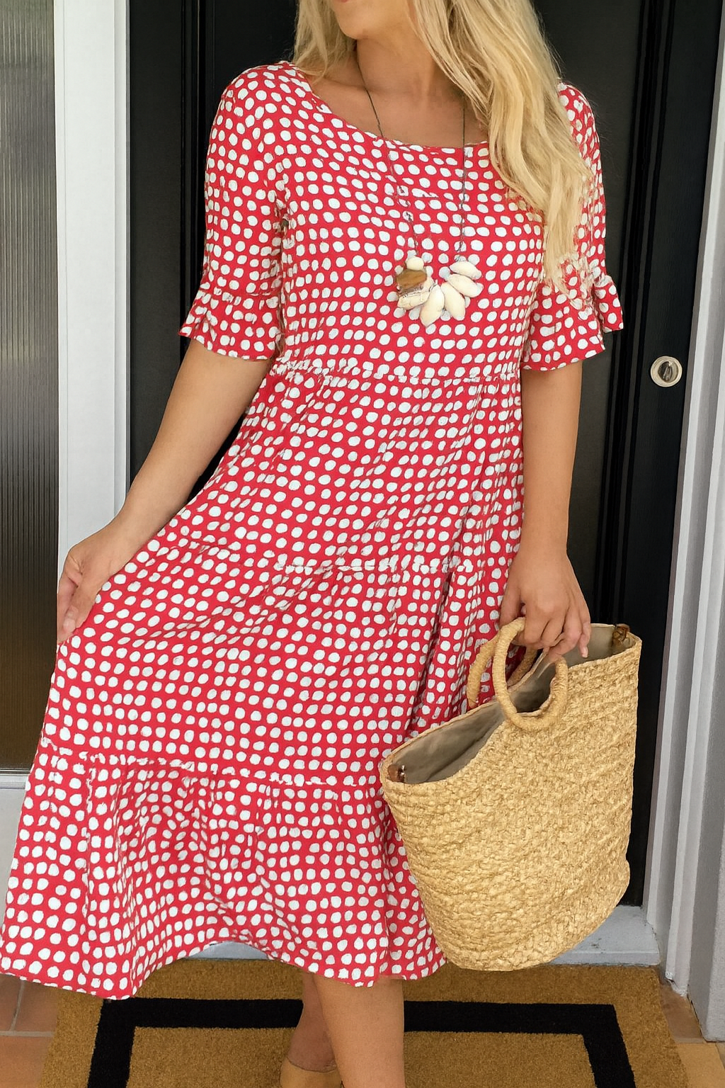 BIANCA | ABITO MIDI A POIS