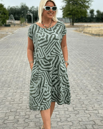 CHIARA | ABITO ESTIVO CON SCOLLO ROTONDO