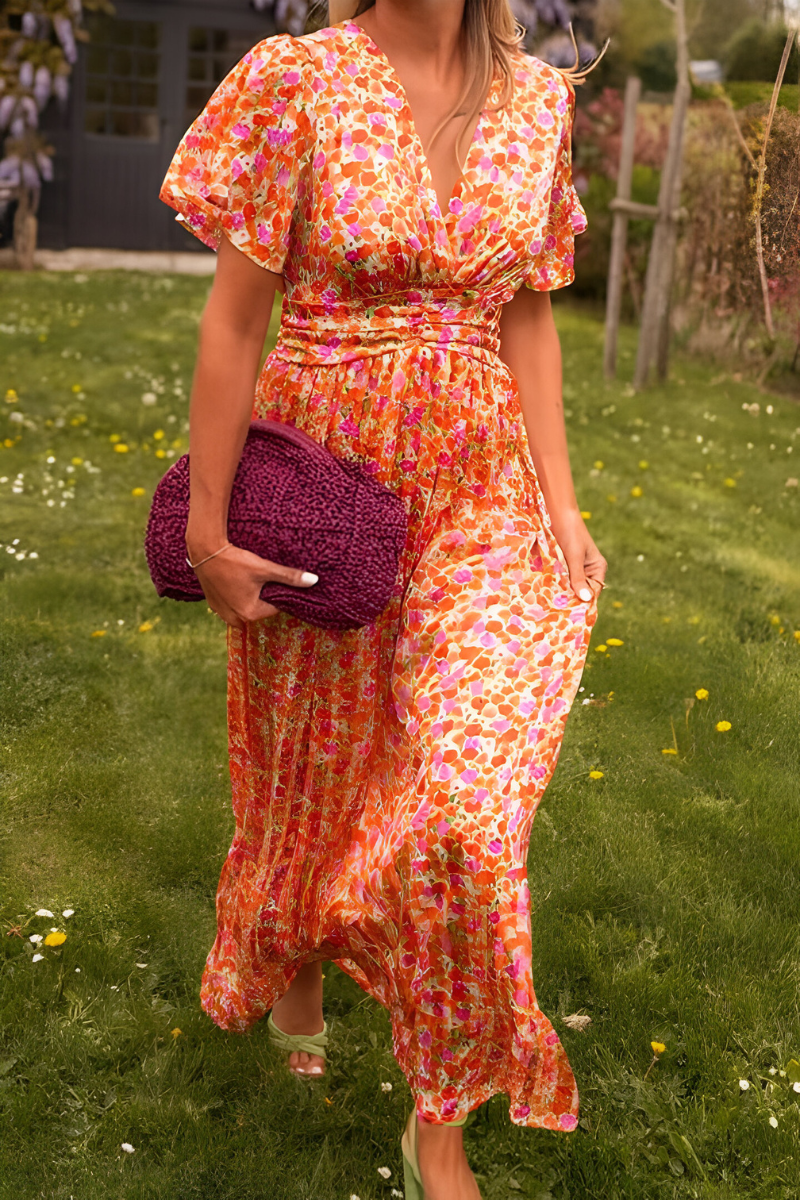 CHIARA | ABITO MAXI FLOREALE