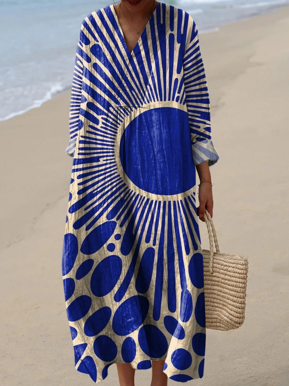 GIA | MODERN GEOMETRIC ART PRINTED WOMEN’S DRESS