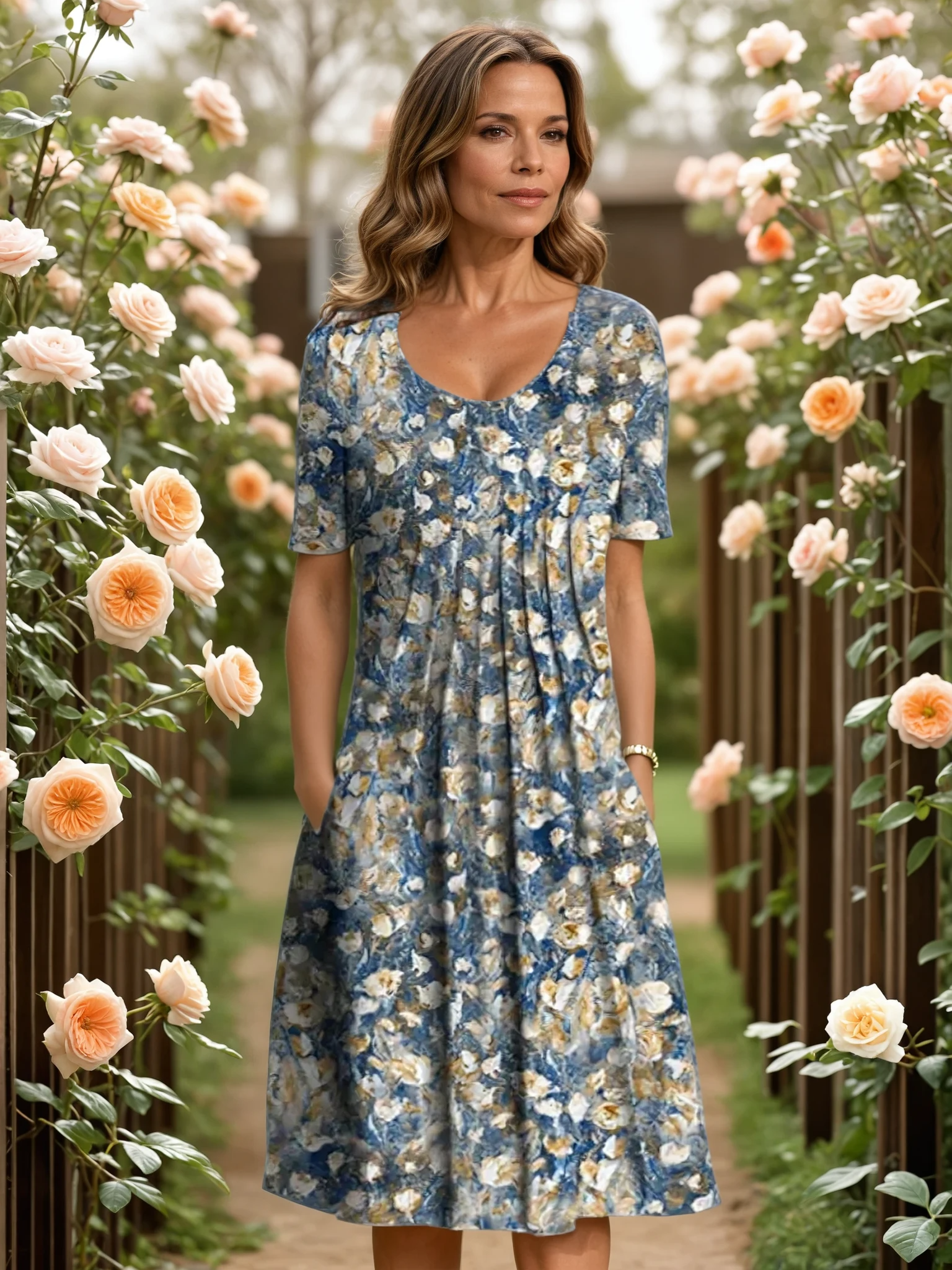 LUCIA | ABITO MIDI FLOREALE