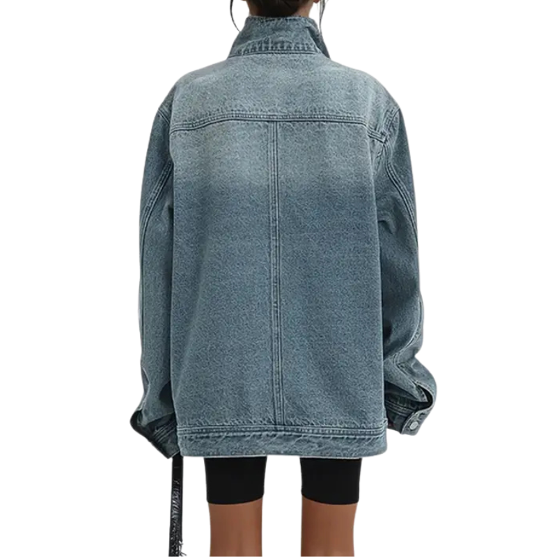 BEATRICE | GIACCA IN DENIM ASIMMETRICA