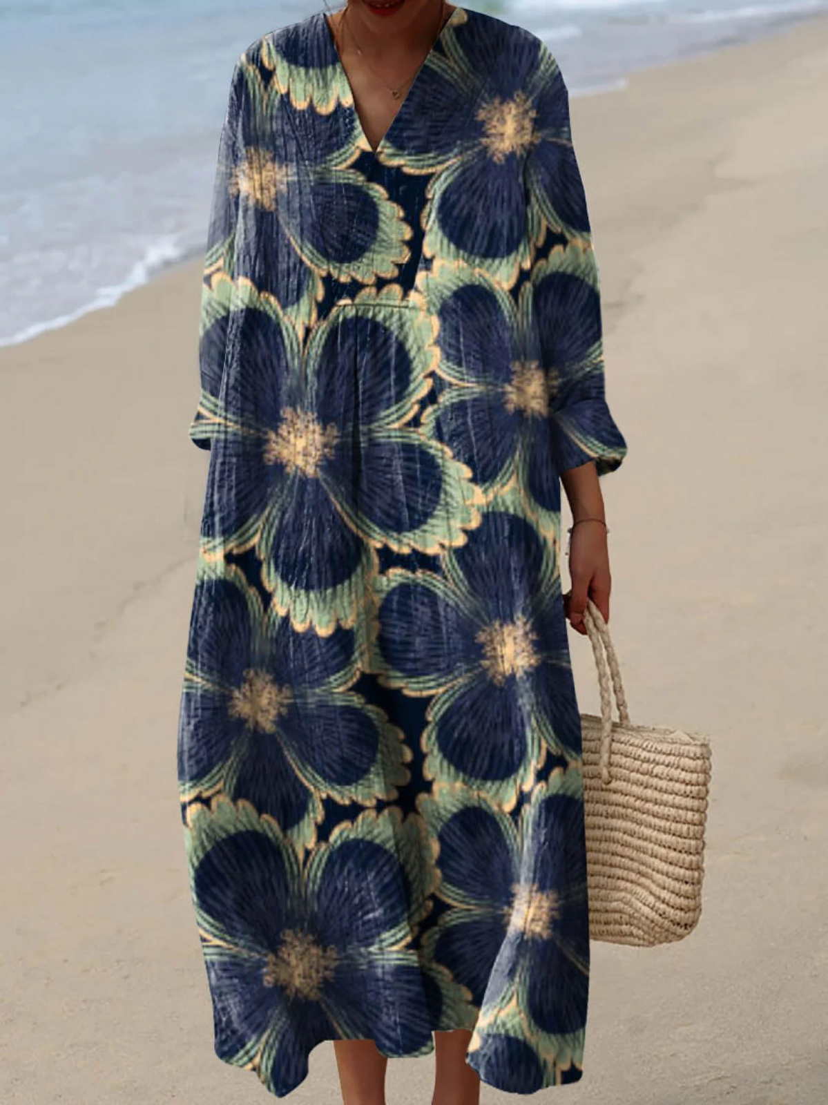 BAILEY | VINTAGE LOVELY FLORAL ART PRINT DRESS