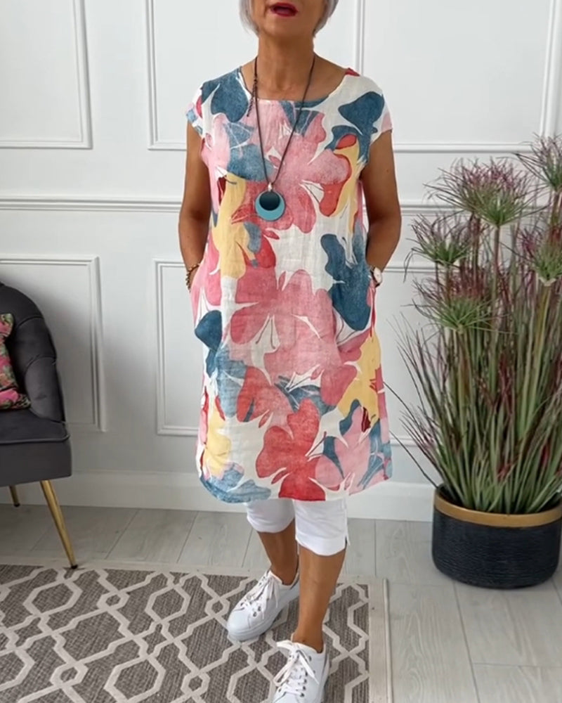GIULIA | ABITO MIDI FLOREALE CASUAL