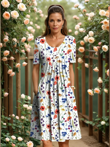 LUCIA | ABITO MIDI FLOREALE