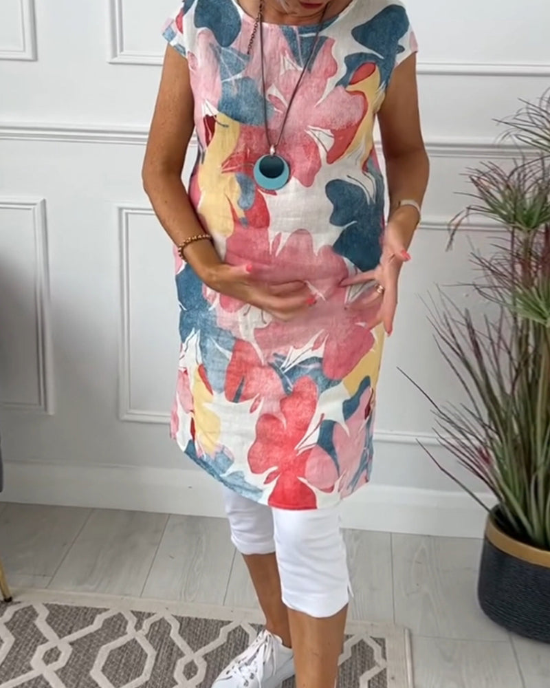 GIULIA | ABITO MIDI FLOREALE CASUAL