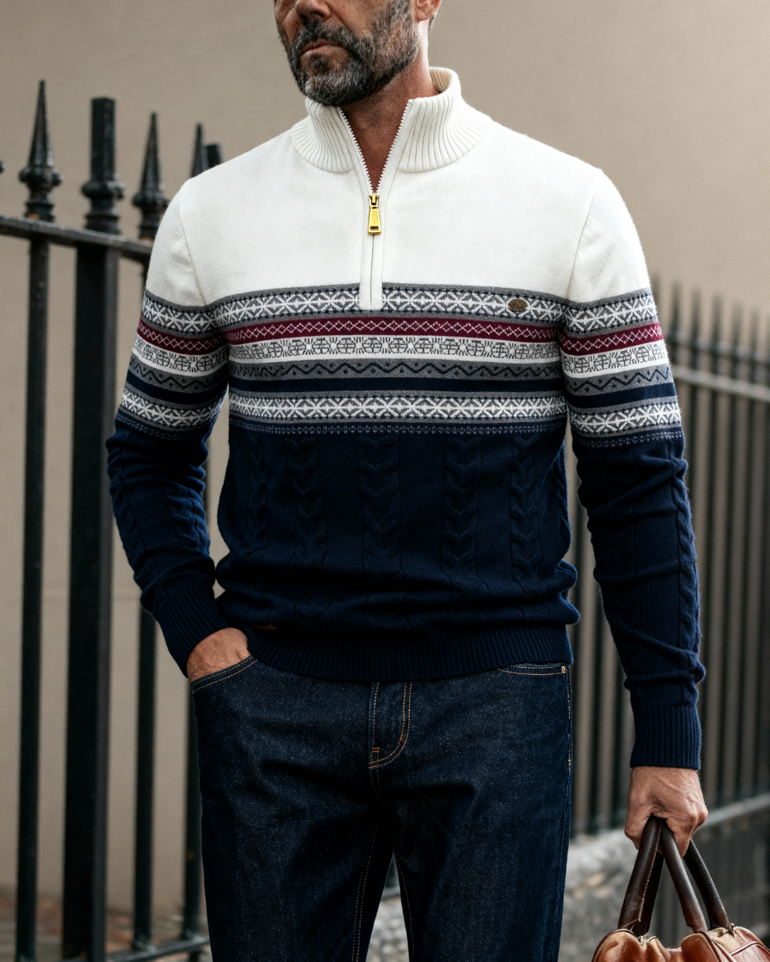 DANDRON |  MAGLIONE CON ZIP