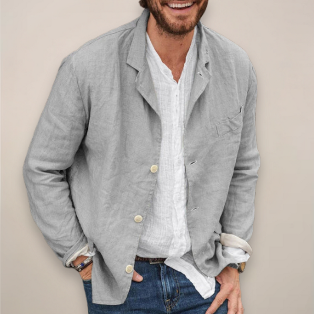 MATTEO | BLAZER IN LINO RELAXED