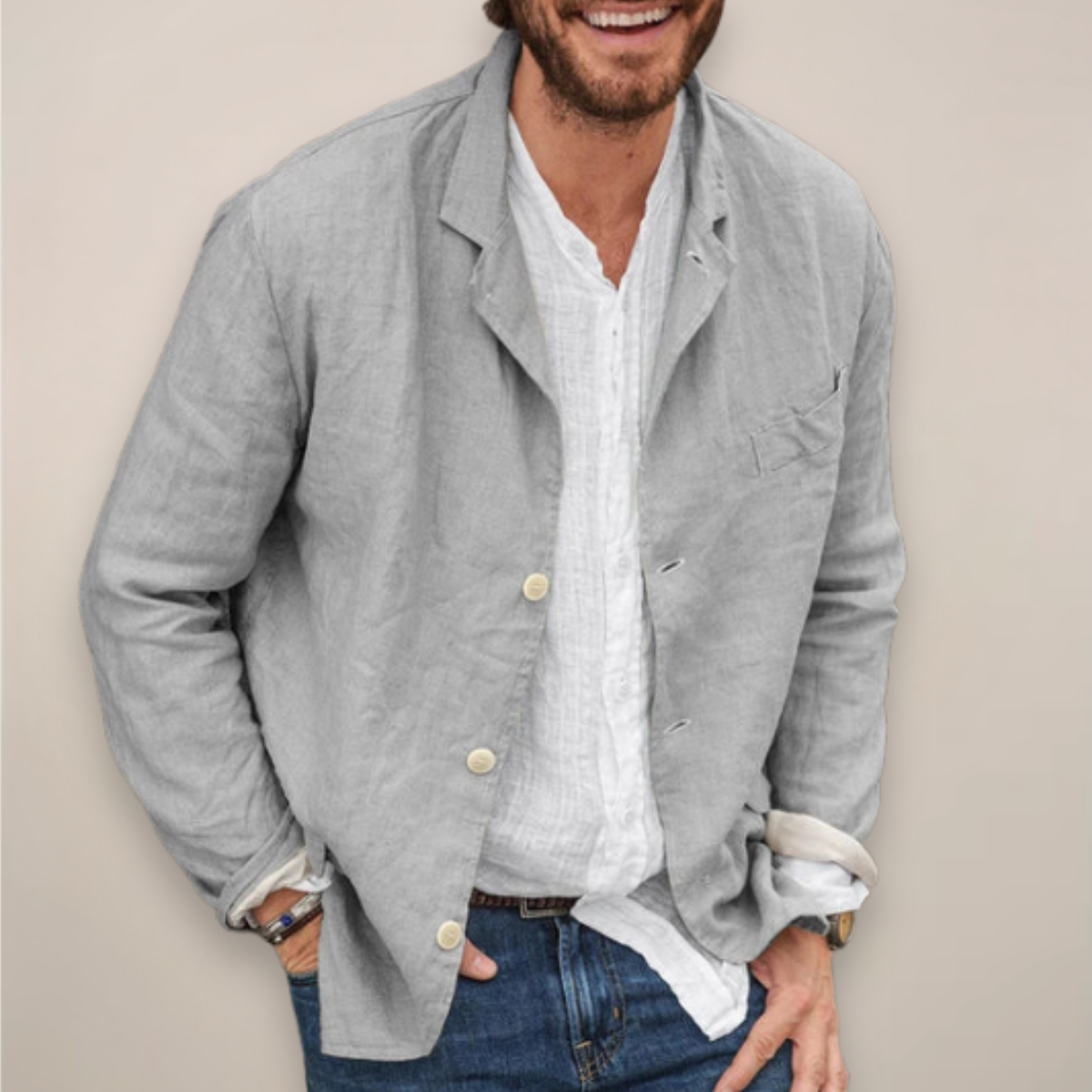 MATTEO | BLAZER IN LINO RELAXED
