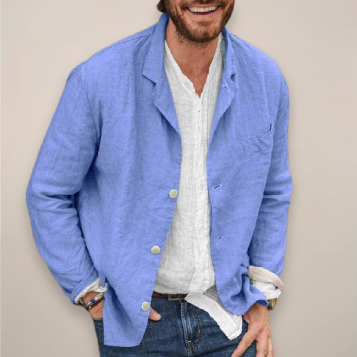 MATTEO | BLAZER IN LINO RELAXED