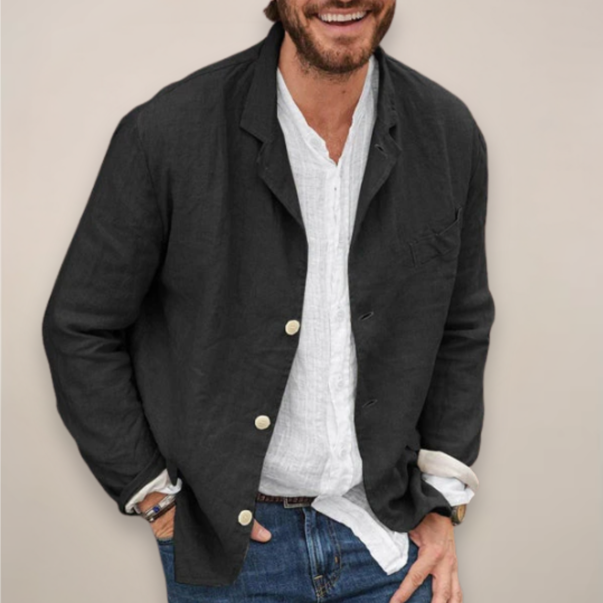 MATTEO | BLAZER IN LINO RELAXED
