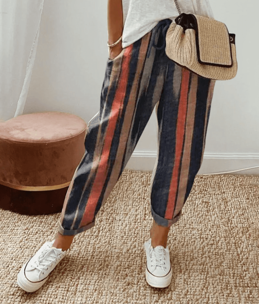 CARLOTTA | PANTALONI DONNA COTONE LINO