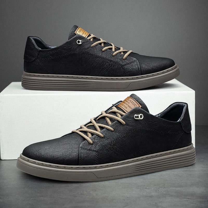 NICOLÒ | SNEAKERS IN PELLE CON LACCI