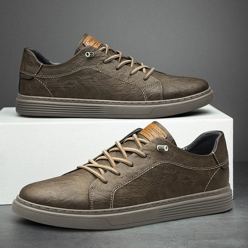 NICOLÒ | SNEAKERS IN PELLE CON LACCI