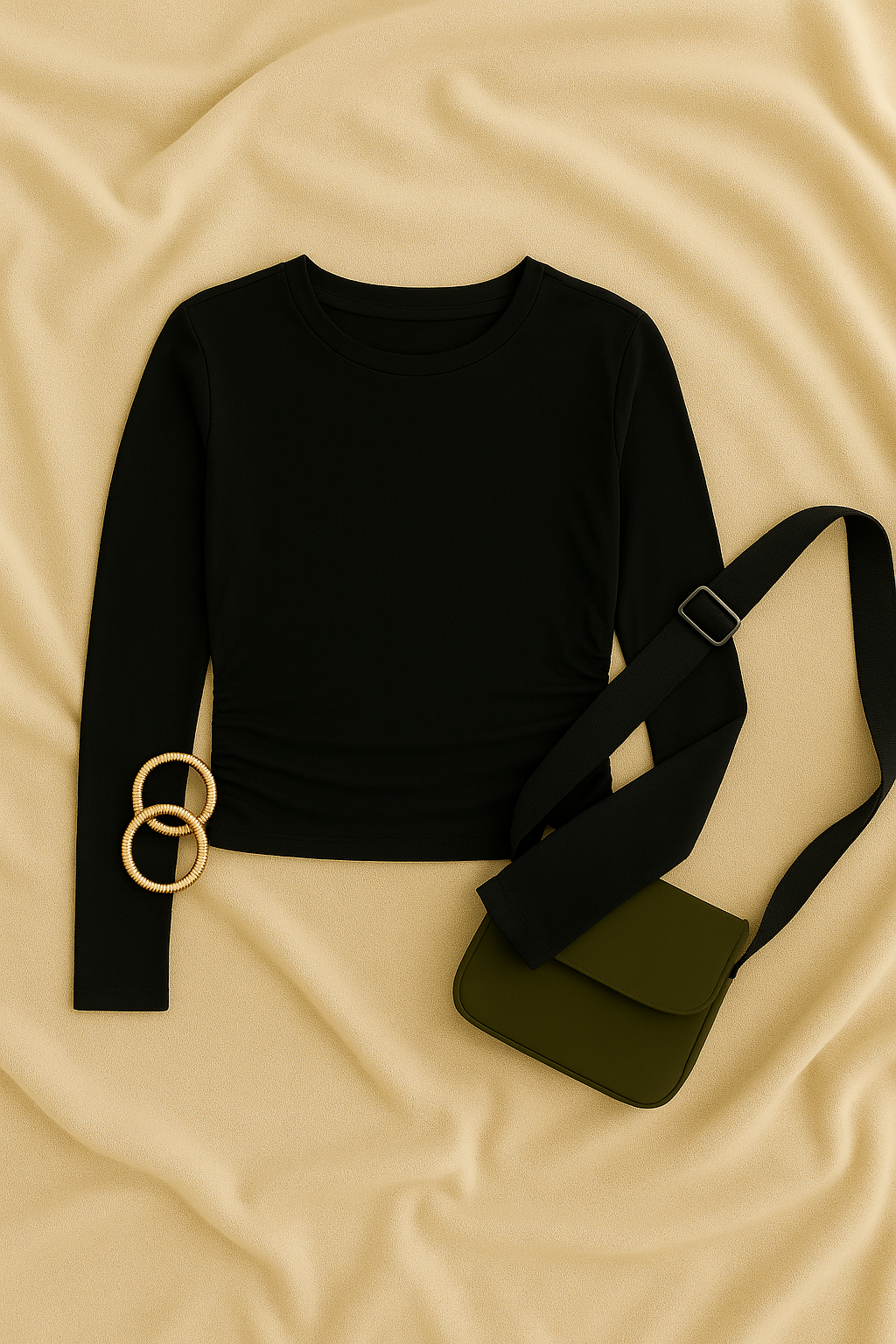 Top Donna Manica Lunga – Girocollo Street, Sottile & Elasticizzato