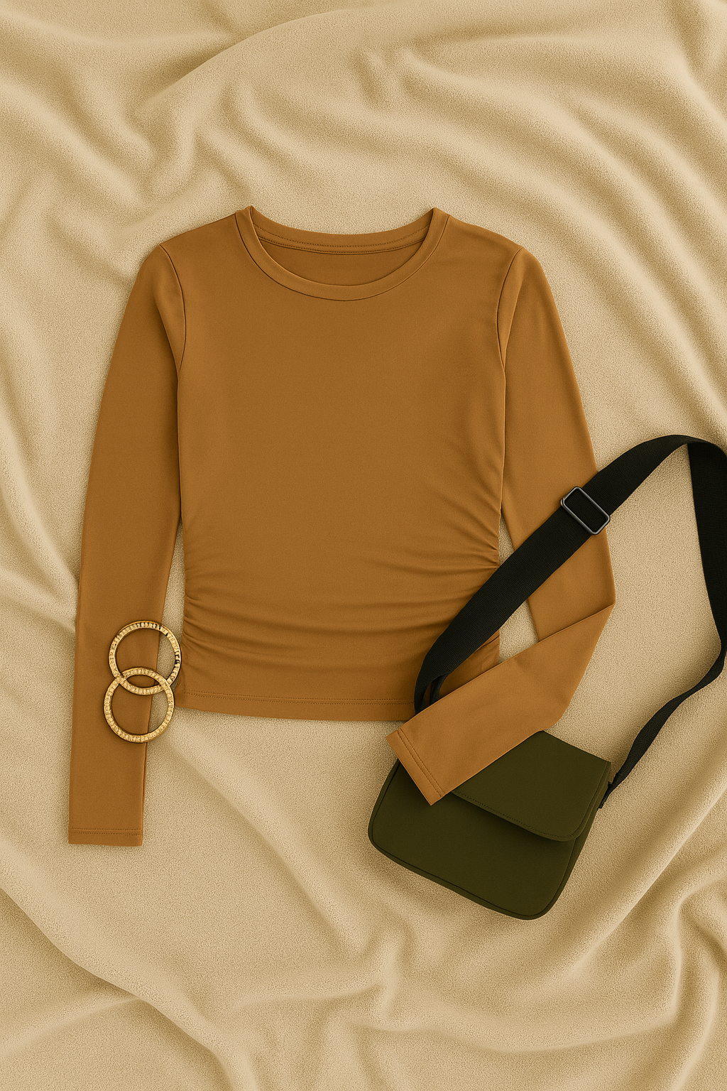 Top Donna Manica Lunga – Girocollo Street, Sottile & Elasticizzato
