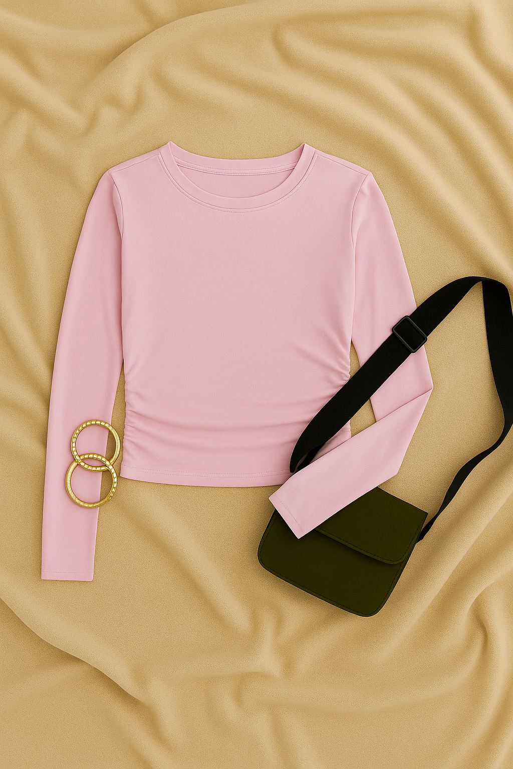 Top Donna Manica Lunga – Girocollo Street, Sottile & Elasticizzato