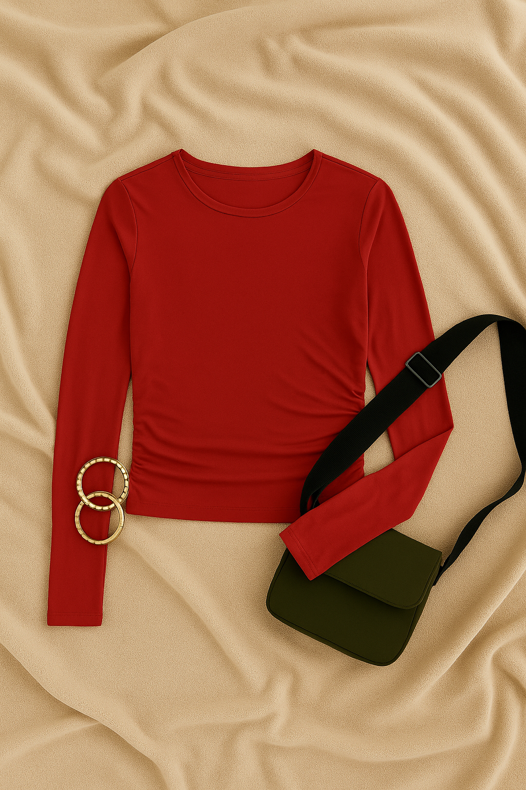 Top Donna Manica Lunga – Girocollo Street, Sottile & Elasticizzato