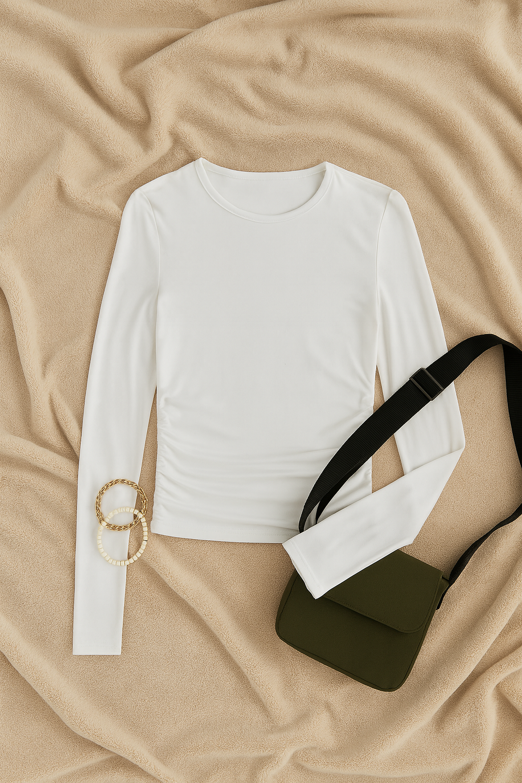 Top Donna Manica Lunga – Girocollo Street, Sottile & Elasticizzato