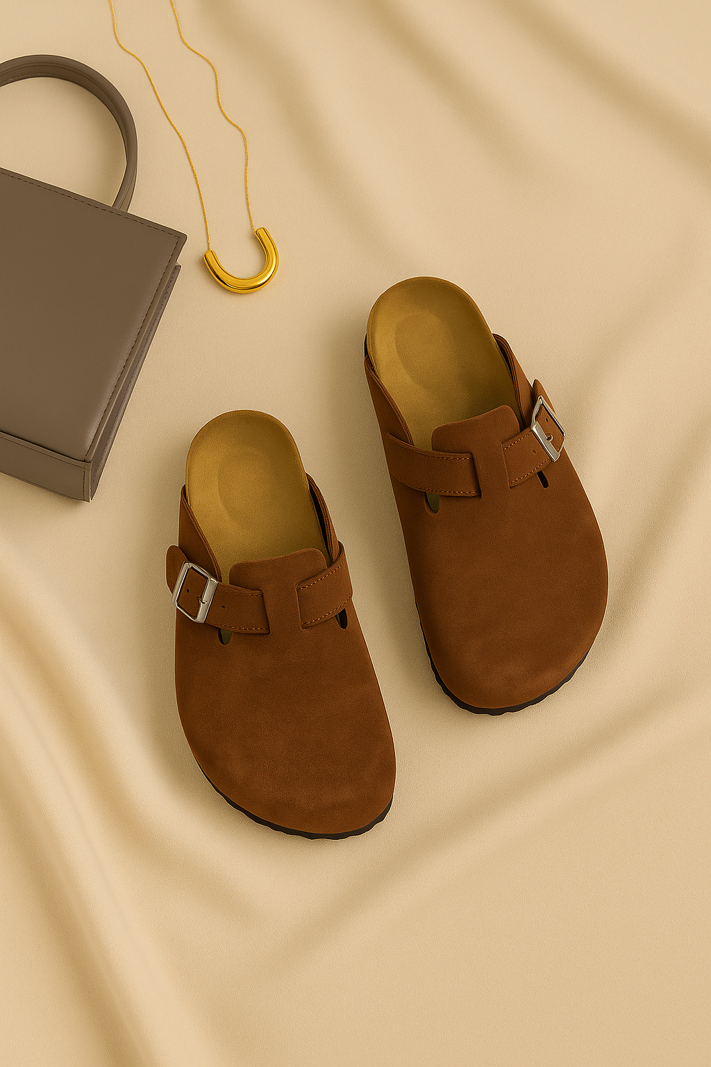 Sandali Donna – Slip-On Scamosciati, Comodi & Sostenitivi