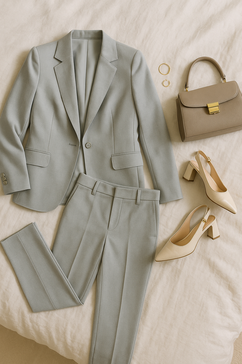 Set Donna Business – Blazer & Pantaloni, Eleganti Slim Fit