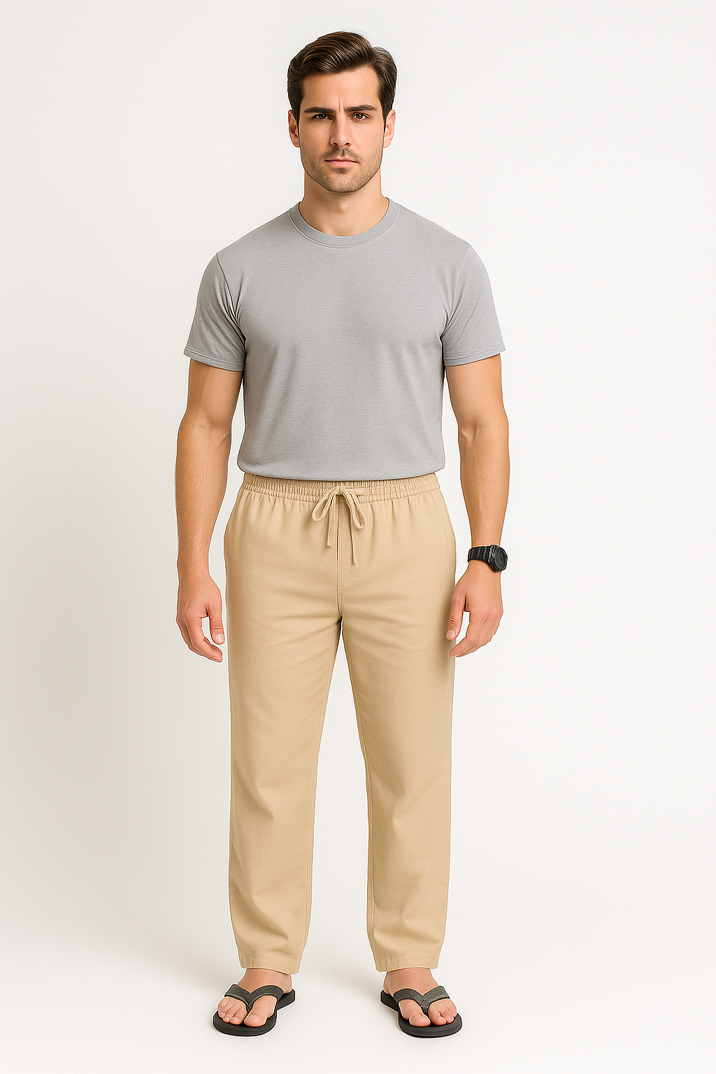 Pantaloni Uomo – Stile Spiaggia, Comodi & Traspiranti