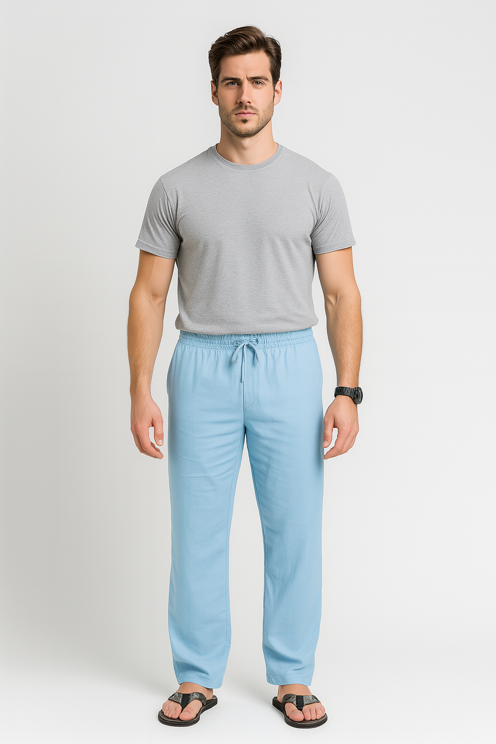 Pantaloni Uomo – Stile Spiaggia, Comodi & Traspiranti