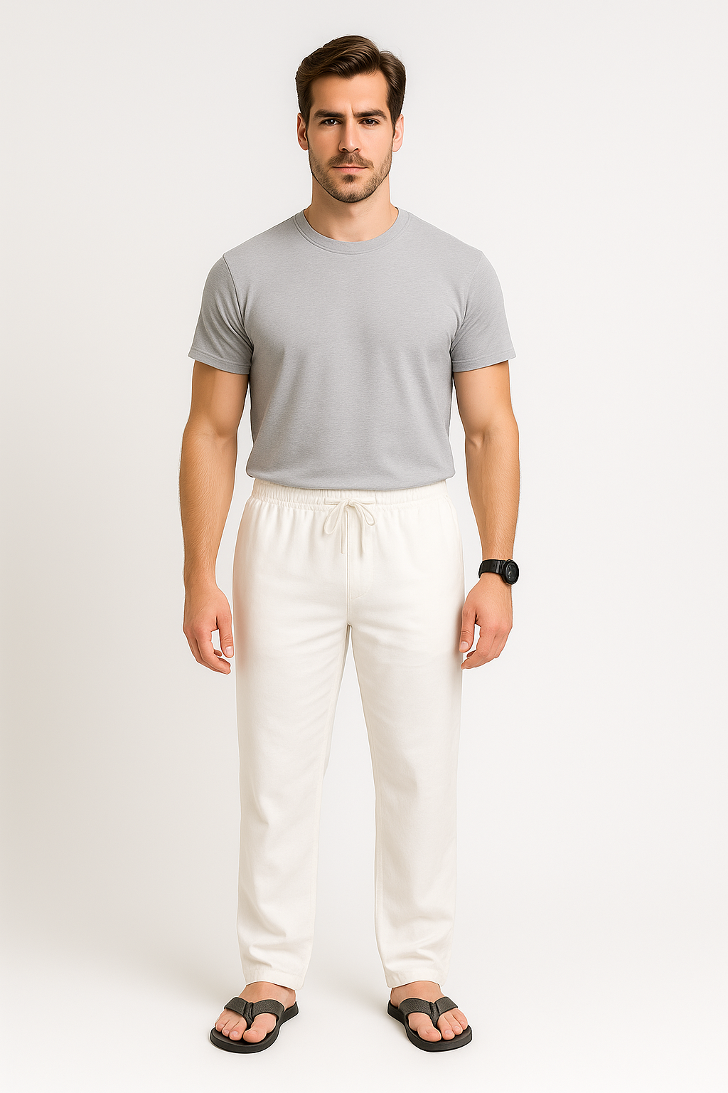 Pantaloni Uomo – Stile Spiaggia, Comodi & Traspiranti