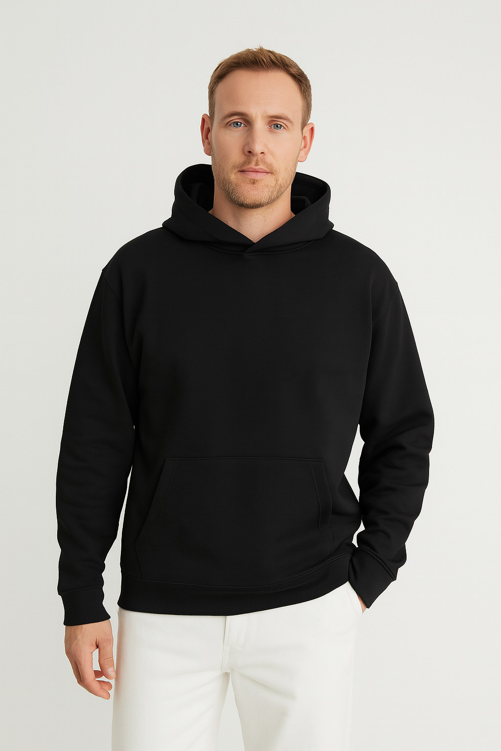 Felpa Uomo con Cappuccio – Foderata, Rilassata & Versatile