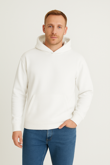 Felpa Uomo con Cappuccio – Foderata, Rilassata & Versatile