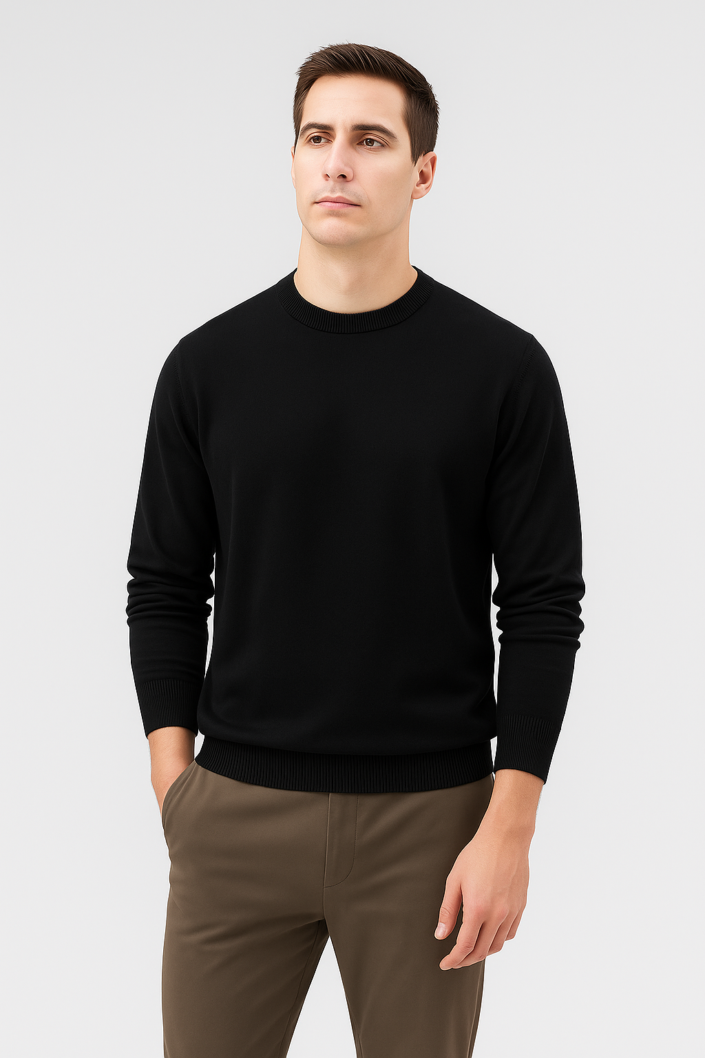 Felpa Uomo – Girocollo Maglia, Calda & Rilassata