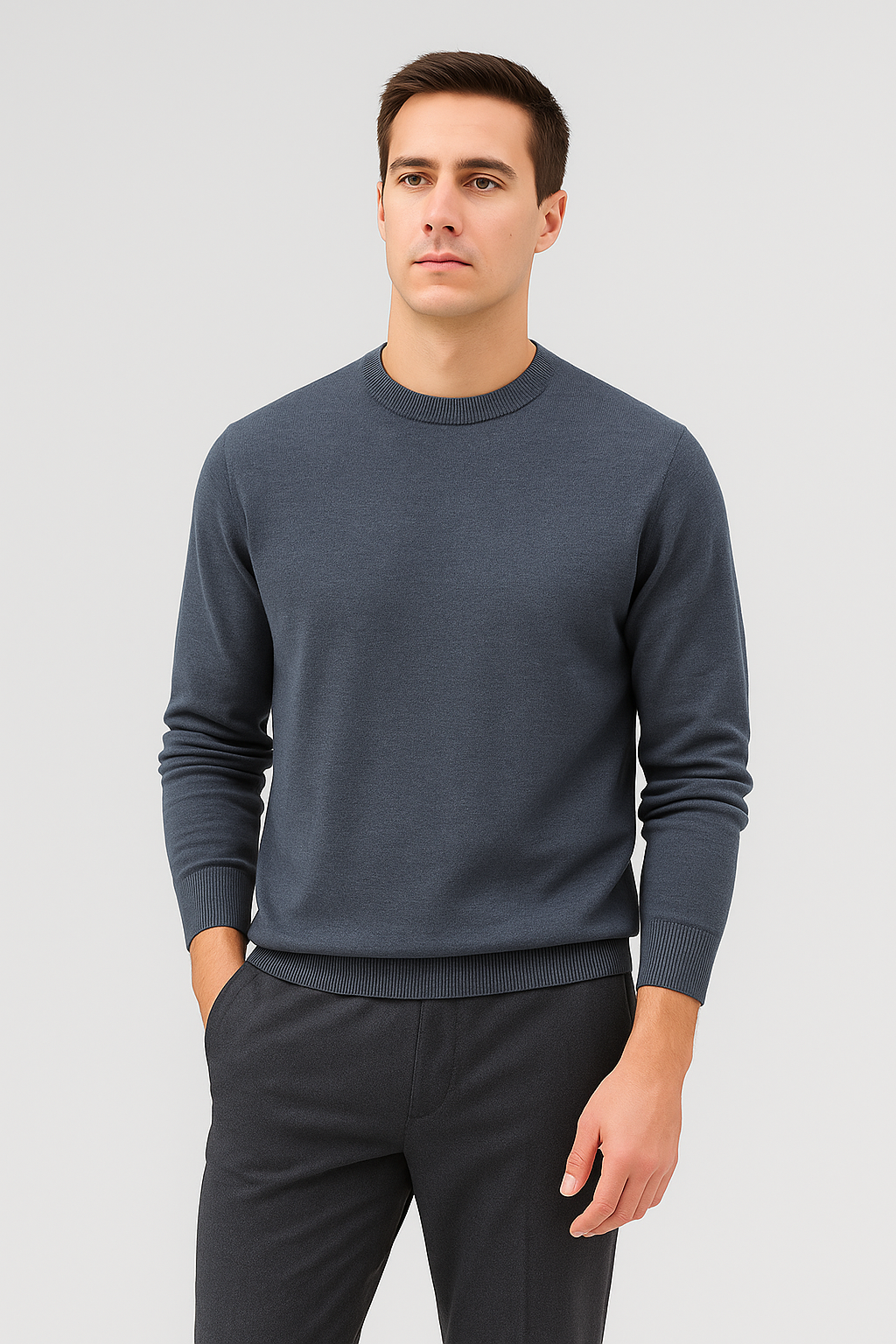Felpa Uomo – Girocollo Maglia, Calda & Rilassata