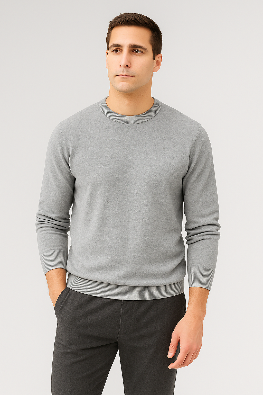 Felpa Uomo – Girocollo Maglia, Calda & Rilassata