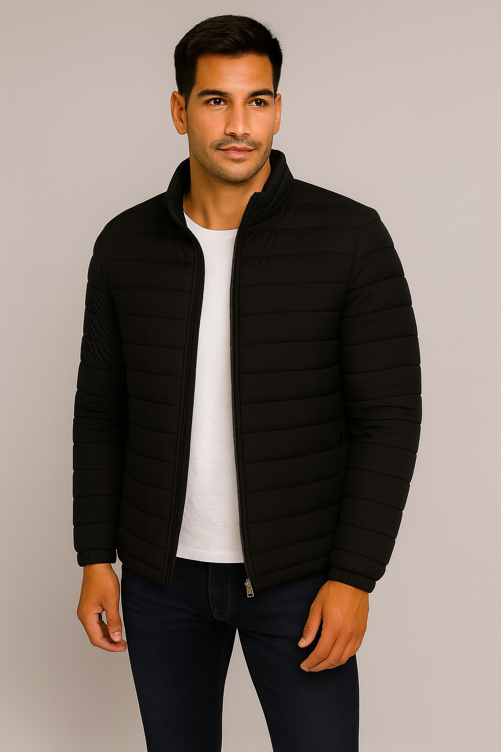 Giacca Uomo – Stile Piumino, Slim & Confortevole