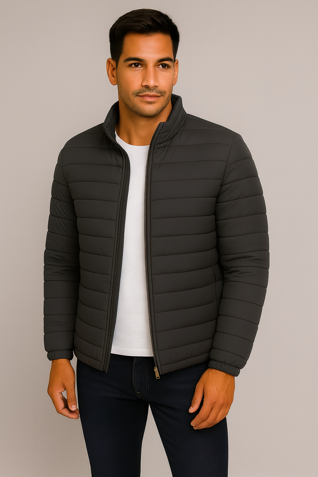 Giacca Uomo – Stile Piumino, Slim & Confortevole