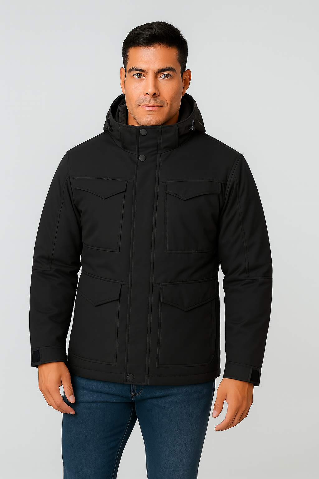Giacca Uomo – Stile Parka, Antivento & Termica