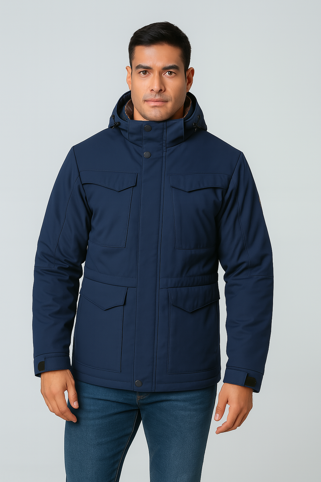 Giacca Uomo – Stile Parka, Antivento & Termica