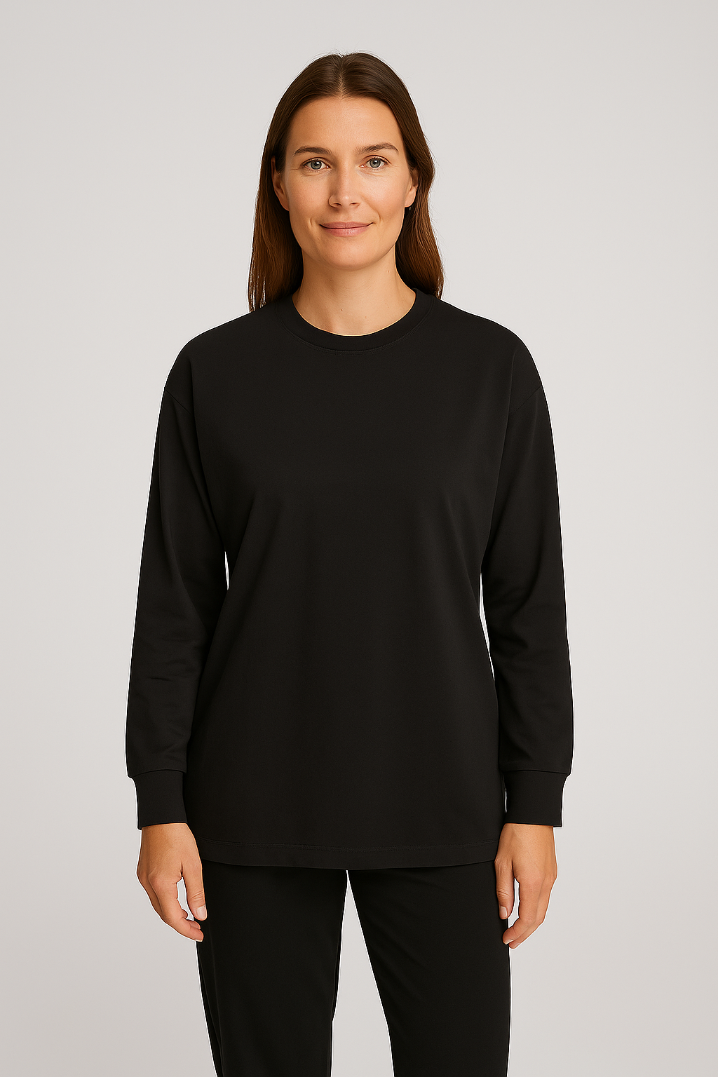 Maglietta Donna – Collo Rotondo, Comoda & Basic