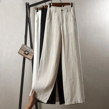 ALINA | WIDE-LEG LINEN TROUSERS
