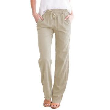 SERENA | DRAWSTRING WIDE-LEG TROUSERS