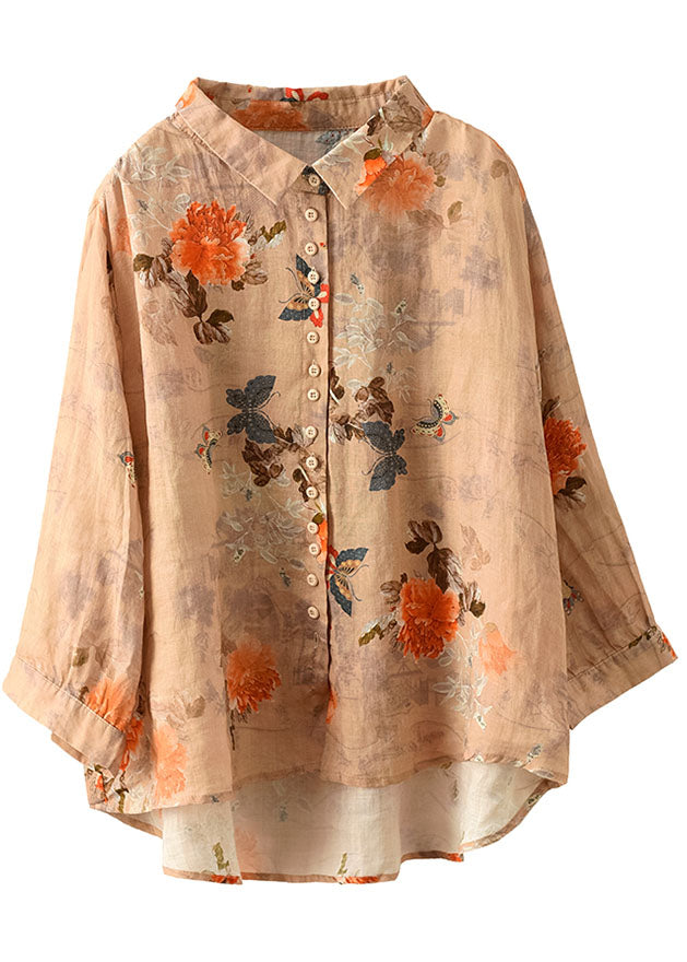 ELISA | BLUSA STAMPATA CON COLLETTO