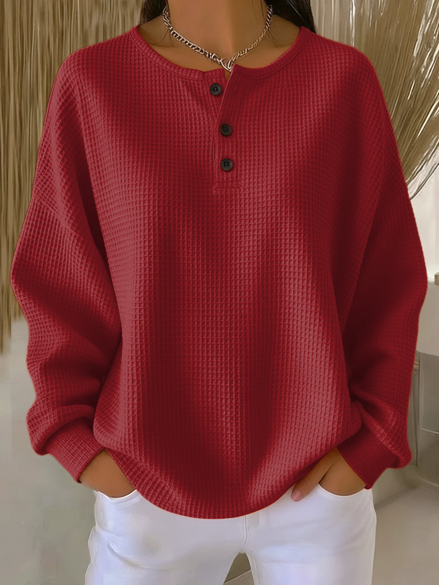 MAGLIONE RAFFAELLA | TEXTURE WAFFLE RILASSATA