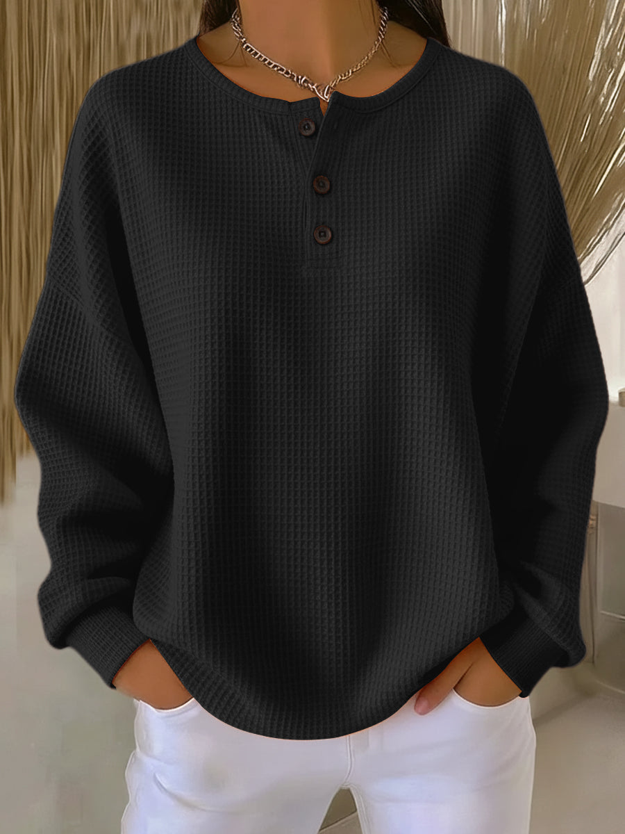 MAGLIONE RAFFAELLA | TEXTURE WAFFLE RILASSATA