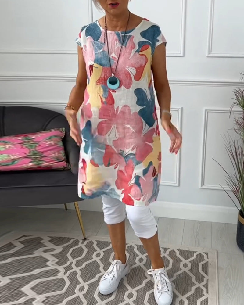 GIULIA | ABITO MIDI FLOREALE CASUAL