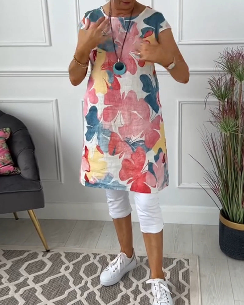 GIULIA | ABITO MIDI FLOREALE CASUAL