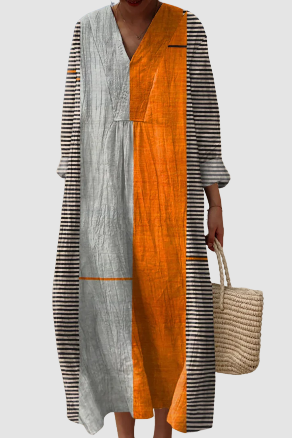 JADY | VINTAGE BOHO GEOMETRY ART PRINT CASUAL DRESS