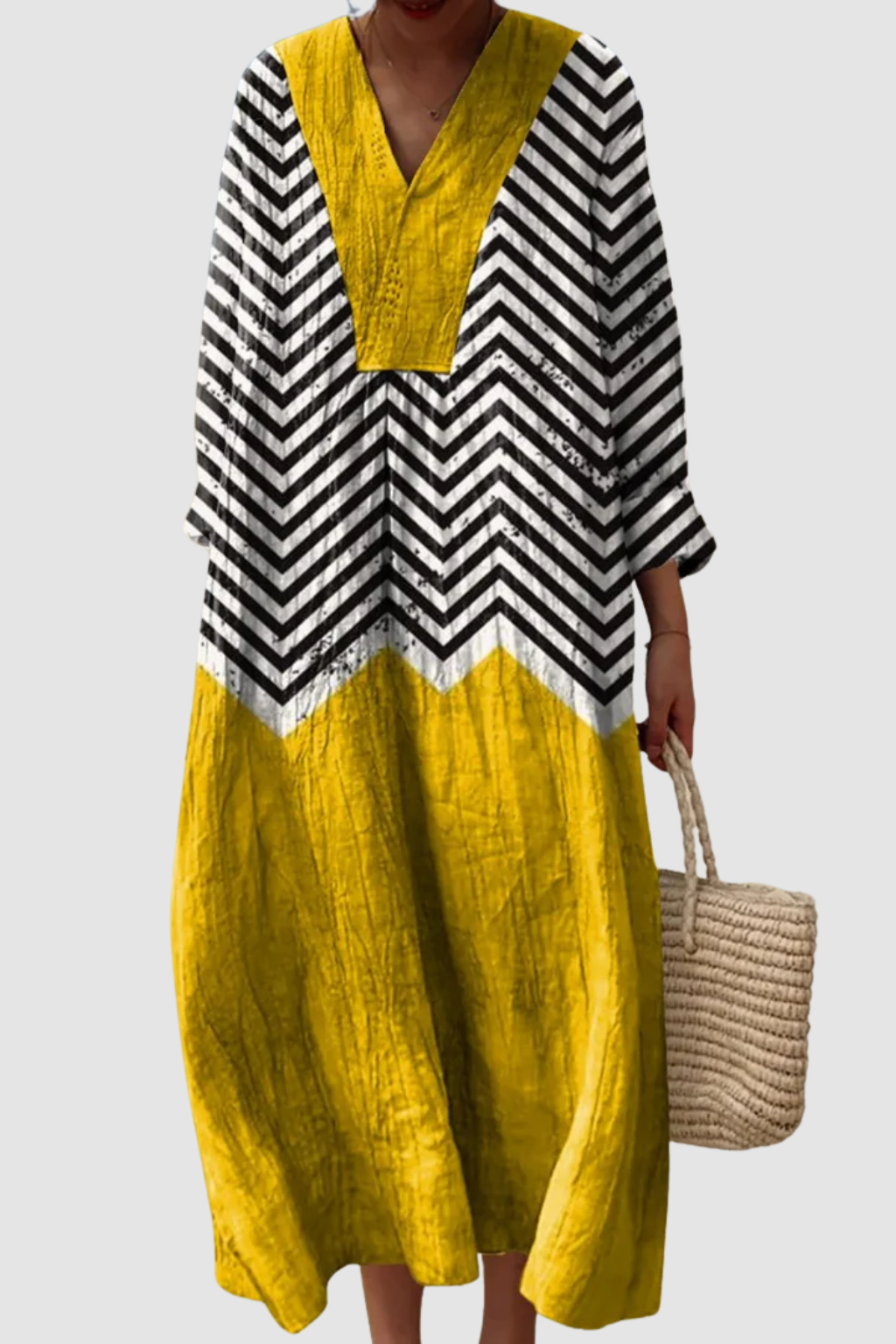 STACY | IRREGULAR GEOMETRIC ART PRINT DRESS