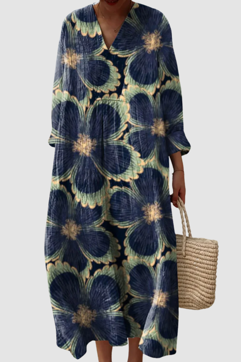 BAILEY | VINTAGE LOVELY FLORAL ART PRINT DRESS