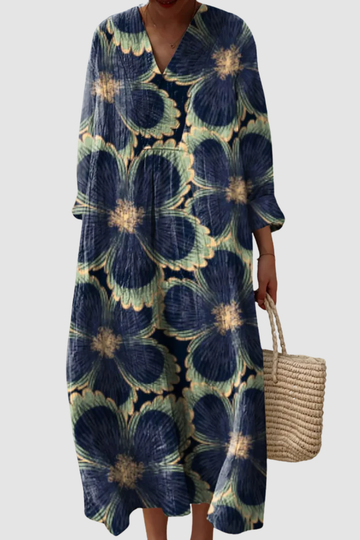 BAILEY | VINTAGE LOVELY FLORAL ART PRINT DRESS